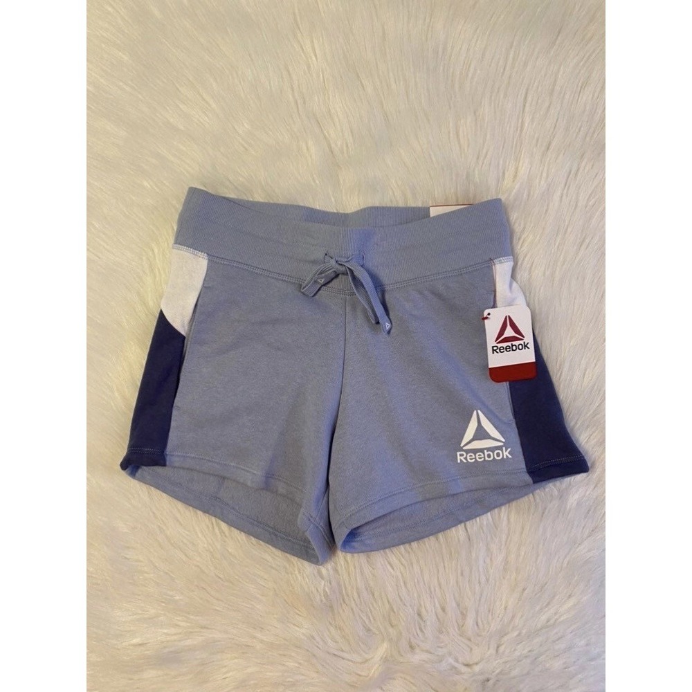 Reebok Shorts Women's Size XS Blue White‎ Colorblock Relaxed Short